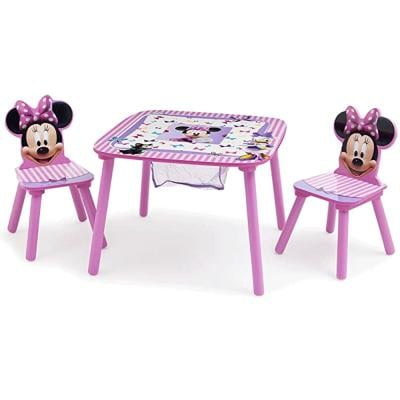 Delta Children 80213029531 Disney Minnie Mouse Table and Chair Set With Storage