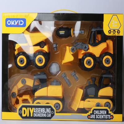 Okkid DIY Assembling Engineering Car 1396 For 3+ Age Children By Tradinco