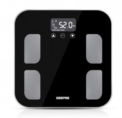 Geepas Digital Body Fat Scale/180Kg/400LB/28St1x5 GBS46505UK
