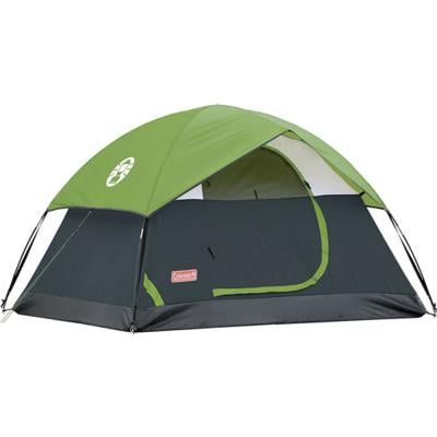Coleman Sundome Two Persons Weatherproof Dome Tent Green and Grey