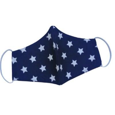 Silver Sword Face Mask For Kids Blue Color With White Stars, UK084