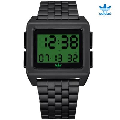 Adidas Z01-3274-00 Mens Stainless Steel Digital Watch, Grey