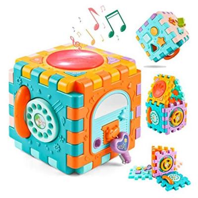 Huanger HE0530  Baby Toys Activity Cube Multi Color