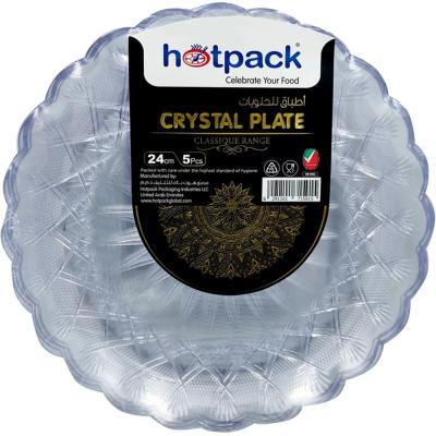 Hotpack HSMCP24 Crystal Plate 24cm, 5pcs