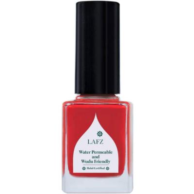 Lafz Glossy finish Breathable Nail Polish, Bright Coral 11 ml