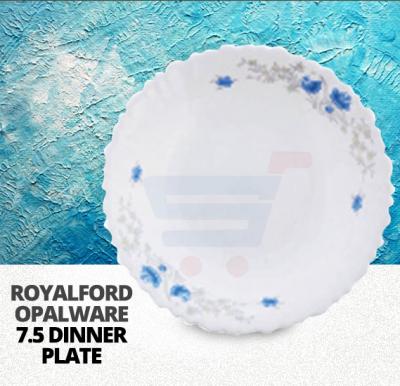 RoyalFord Opalware 7.5 Dinner Plate White - RF5682