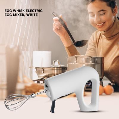 Egg Whisk Electric Egg Mixer, White