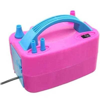 Electric Balloon Blower Pump Pink with Blue