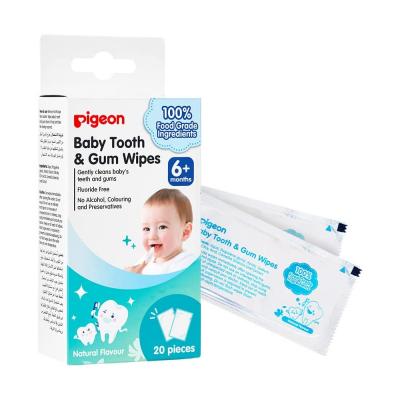 Pigeon Baby Tooth and Gum Wipes 20s Natural White