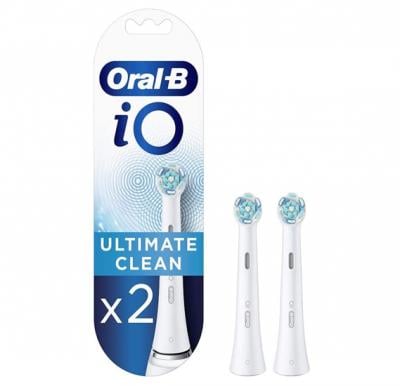 Oral B Ultimate Clean iO rechargeable Tooth brush Refill brush Heads White