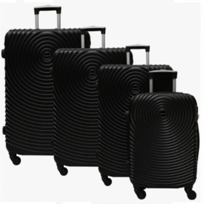 Travel Way NBHA-4 Lightweight Luggage Set Checked Bag Set Of 4, Black