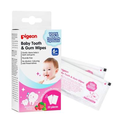 Pigeon Baby Tooth and Gum Wipes 20s Strawberry