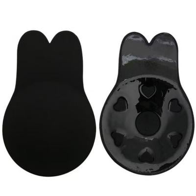 Backless N42928921A Strapless Adhesive Nipple Cover Silicone Invisible Bra Black