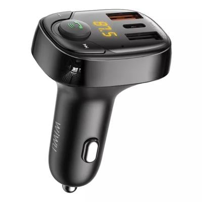 WIWU PC600 Type-C+USBx2 36W Quick Car Charger Black