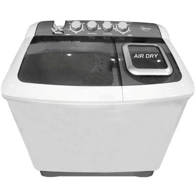 Midea MTE100P1101Q Washing Machine, 10KG, Twin Tub, Semi Automatic