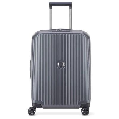 Delsey Securitime Zip Hardcase 4 Double Wheel Expandable Cabin Luggage Trolley 55cm Anthracite