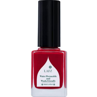 Lafz Glossy finish Breathable Nail Polish, Apple Red 11 ml