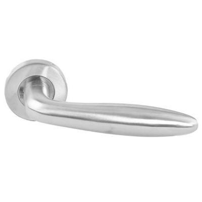 Geepas GHW65045 Mortise Rosette Hollow Lever Handle Silver
