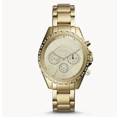 Fossil BQ3378 Modern Courier Chronograph Gold Tone Analogue Stainless Steel Watch