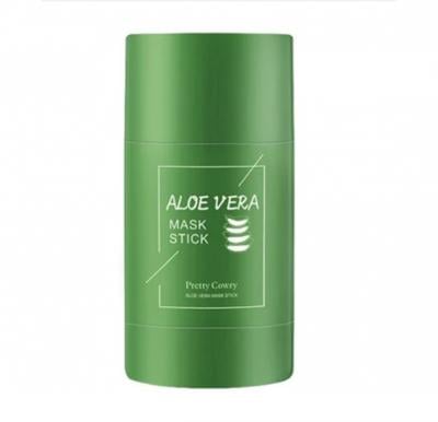 Aloe Vera Green Tea 40ml Deep Cleansing Pore Shrinking and Blackhead Removing Facial Mask Stick, Green