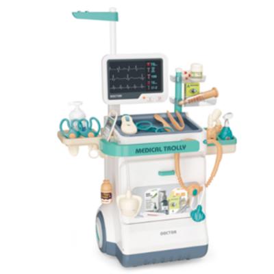 Doctor Game Play Set Electric Medical Trolly Multicolor