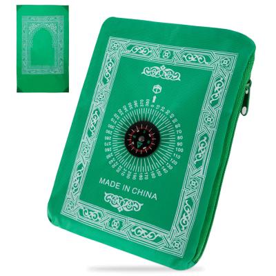 Noor Portable Pocket Prayer Mat for Islamic Prayer Green, NRPM9975