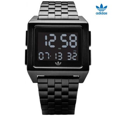 Adidas Z01-001-00 Mens Stainless Steel Digital Watch, Black
