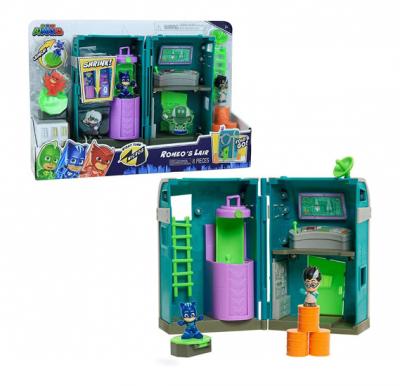 PJ Masks Night Time Micros Romeos Lair Playset, JP-95705