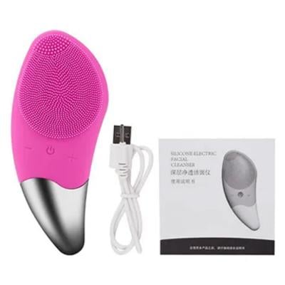 Silicone Electric Facial Cleanser with Charging Cable Multicolour f06