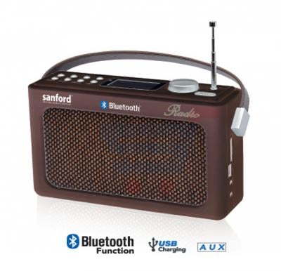 Sanford Fm Radio With Usb And Bluetooth SF3306PR BS