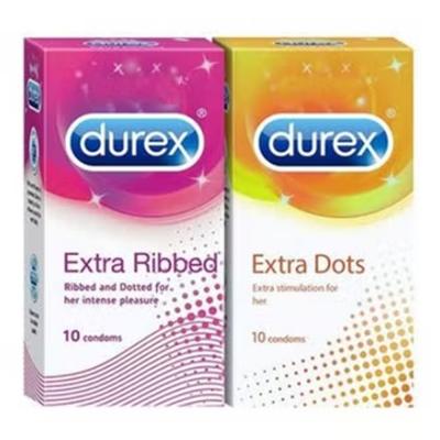 Durex Combo Of 10 Extra Ribbed and 10 Extra Dots Condoms