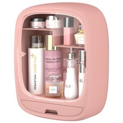 Wall Mounted Cosmetic Drawer Storage Box Pink
