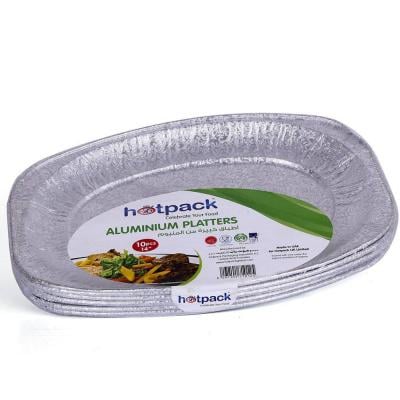 Hotpack PA65180 Aluminum Platter 65180 Large 17 inch 5 Piece with 10 Packets