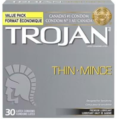 Trojan 30 Piece Thin Lubricated Latex Condom Set