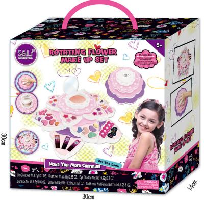 S And LI Cosmetics S22033 Rotating Flower Makeup Set For 5+ Age Girls
