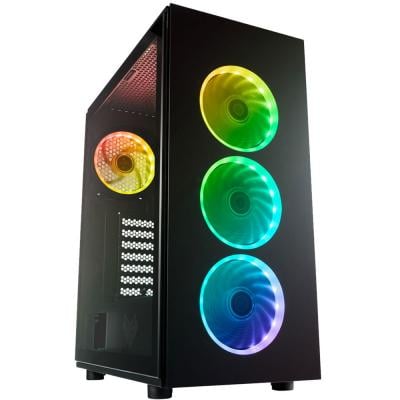 FSP CMT340 ATX Mid Tower Side Tempered 4 ARGB Gaming Case