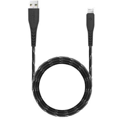 Energea CBLNFBLK300 Nyloflex USB A to Lightning Cable 3M Black