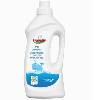 Friendly Organic FR1666  1000ml Fragrance Free Baby Laundry Detergent White