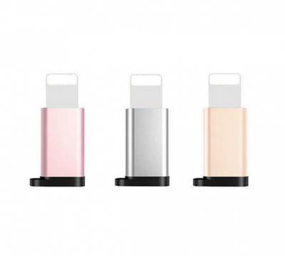 Pack of 3 Micro USB to Lightning Adapter with Keychain 
