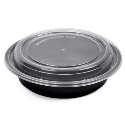 Khaleej Pack Disposable Round Microwaveable Food Container with Lids
