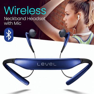 Level Wireless Bluetooth Neckband Headset with Mic 