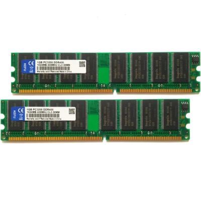 2GB 2X 1GB DDR 400 400MHz PC3200 184pin Non ECC Desktop DIMM Memory RAMs