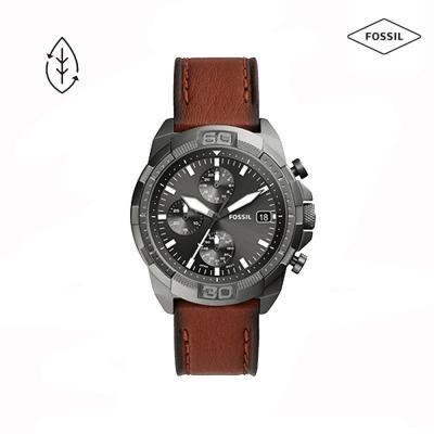 Fossil FS5855 Bronson Chronograph Eco Leather Watch Brown