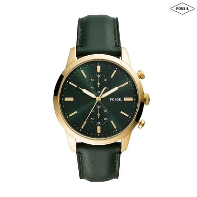 Fossil Analog Green Dial Mens Watch, FS5599