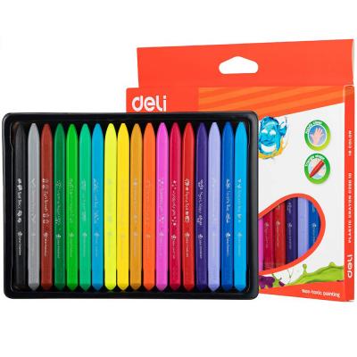 Deli Crayon Plastic 18 Colors, EC20010