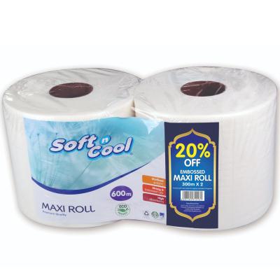 Soft n Cool PASNCMR1WTP Maxi Roll Twin Pack 300 Mtr x 2 20% Off White