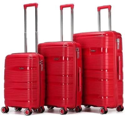 Master Luggage Hard Case Trolley Bag 3 Pcs Set Red
