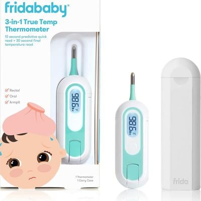 Fridababy 3-in-1 True Temp Thermometer by Frida CR2032 Battery Multicolor
