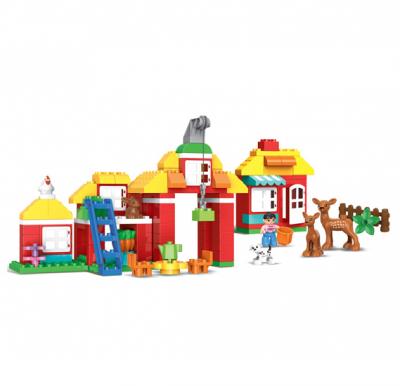 Little Angel - Kids Toys Happy Farm Building Blocks 156 Pcs