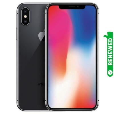 Apple iPhone X With FaceTime Space Grey 256GB 4G LTE Renewed- S